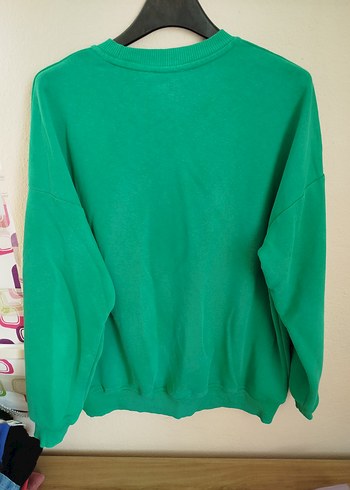 Diğer Yeşil Oversize Kadın Sweatshirt