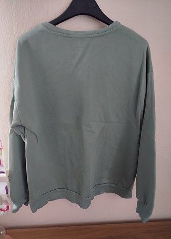 m Beden gri Renk Gri NYC Baskılı Kadın Sweatshirt