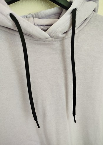 m Beden Eflatun Kapüşonlu Kadın Sweatshirt