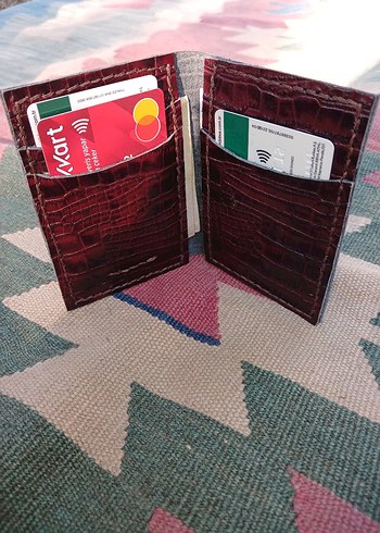 Ünisex El İşi Deri Cüzdan - Görsel 5