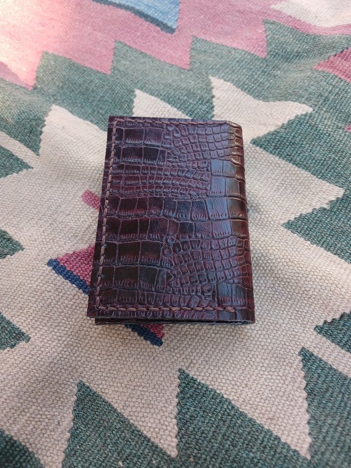 Ünisex El İşi Deri Cüzdan - Görsel 2