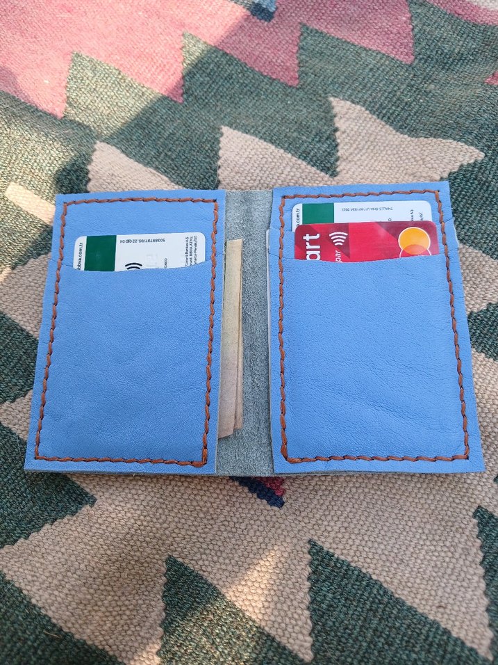 Ünisex El İşi Deri Cüzdan - Görsel 3