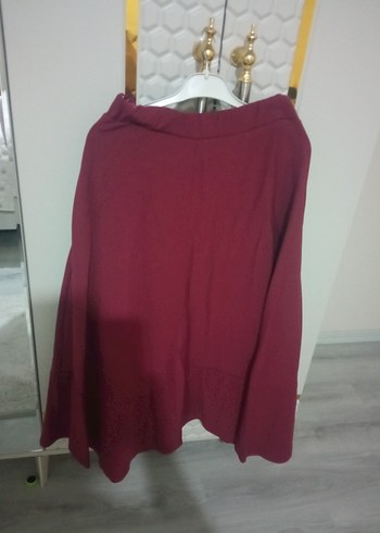 Bordo Kadın Düğmeli Salaş Gömlek - Görsel 2