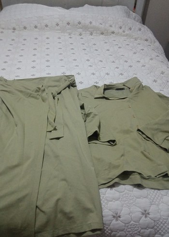 Haki Kadın etekli takim - Görsel 2