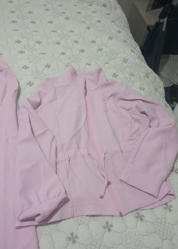 Pembe Fermuarlı Uzun Kollu - Görsel 4