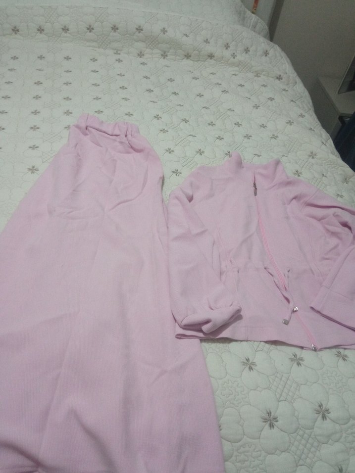 Pembe Fermuarlı Uzun Kollu - Görsel 2