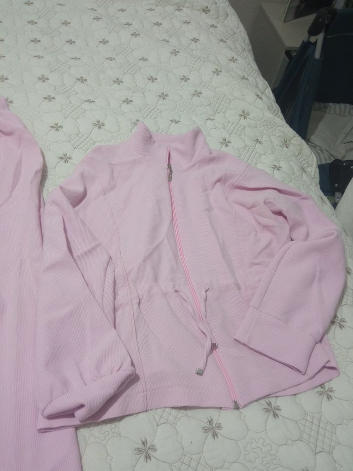 Pembe Fermuarlı Uzun Kollu - Görsel 4