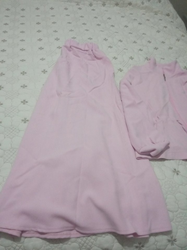 Pembe Fermuarlı Uzun Kollu - Görsel 3