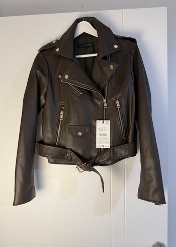 ZARA Sunu Deri Biker Ceket kadın