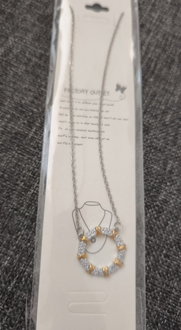 Gümül Renk Zincir Detaylı Kadın Kolye - Görsel 2