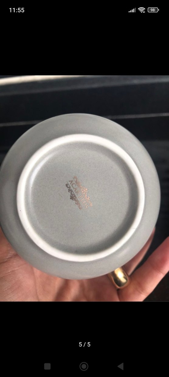 Altın kulplu Acar kupa 200 ml - Görsel 3