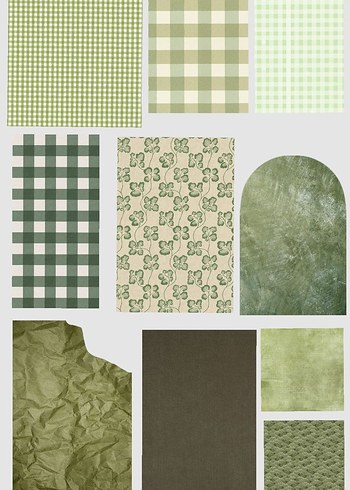 50'li Yeşil Tema Sticker Seti - Görsel 2