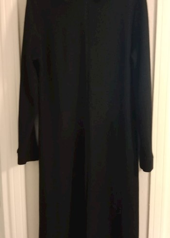 Siyah Uzun Kollu Drapeli Uzun Elbise - Görsel 5