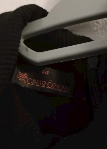 Siyah Uzun Kollu Drapeli Uzun Elbise - Görsel 2