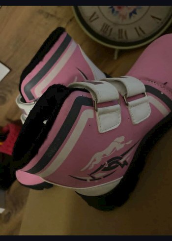 Kız Çocuk Pembe Baskılı Lastik Bot - Görsel 3