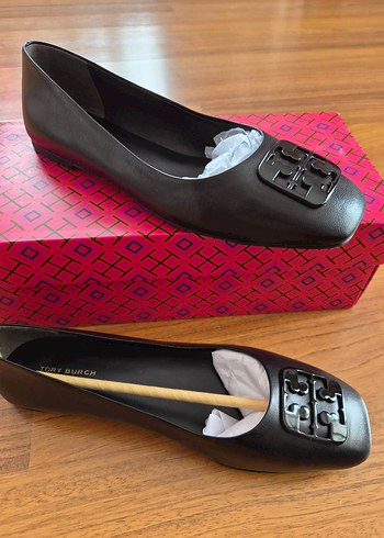 39 Beden siyah Renk Tory Burch marka Siyah Kadın Klasik Topuklu Babet