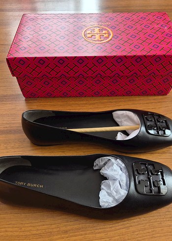 Tory Burch Tory Burch marka Siyah Kadın Klasik Topuklu Babet
