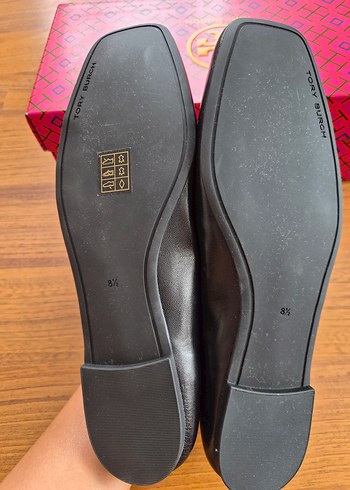 39 Beden Tory Burch marka Siyah Kadın Klasik Topuklu Babet