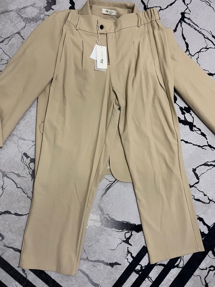 Bej Erkek Normal Kesim Takım Elbise - Görsel 3