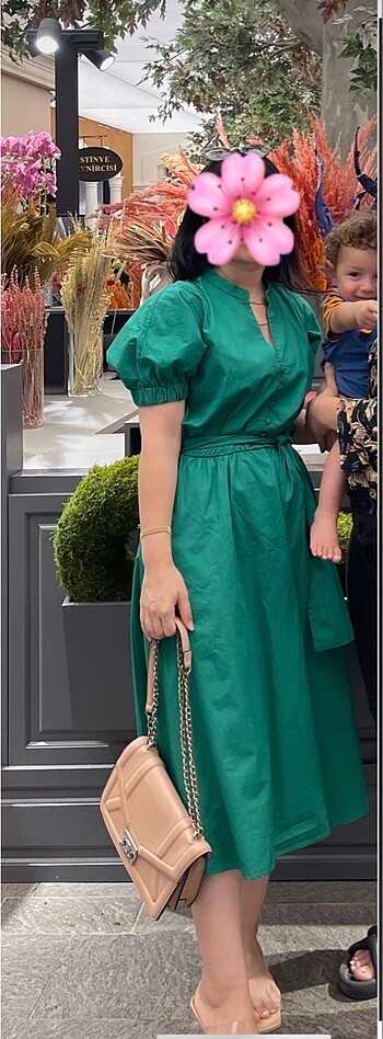 Zara model yazlik elbise
