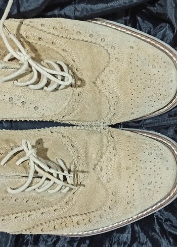 Bej Süet erkek Oxford Ayakkabı - Görsel 3