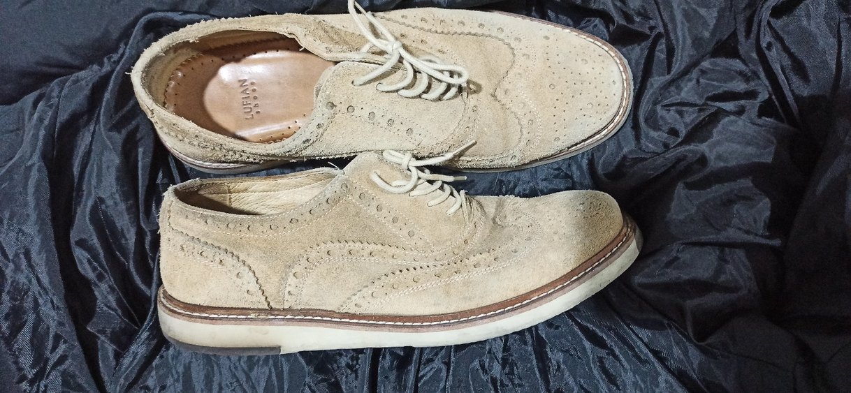 Bej Süet erkek Oxford Ayakkabı - Görsel 2