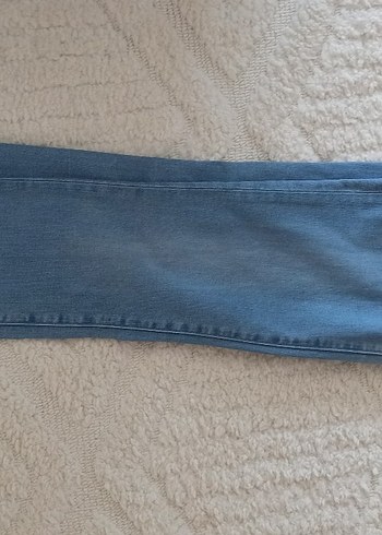 xs Beden Gri Tokalı Kadın Denim Pantolon