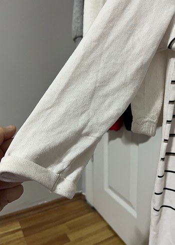 Kız Çocuk Beyaz Uzun Kollu Baskılı Tişört - Görsel 2