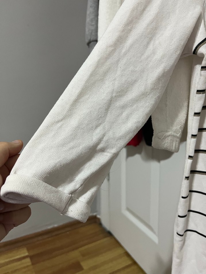 Kız Çocuk Beyaz Uzun Kollu Baskılı Tişört - Görsel 2