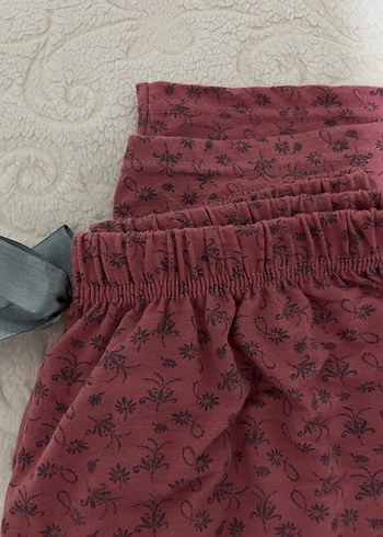 Bordo Desenli Salaş Kadın eşofman altı - Görsel 3