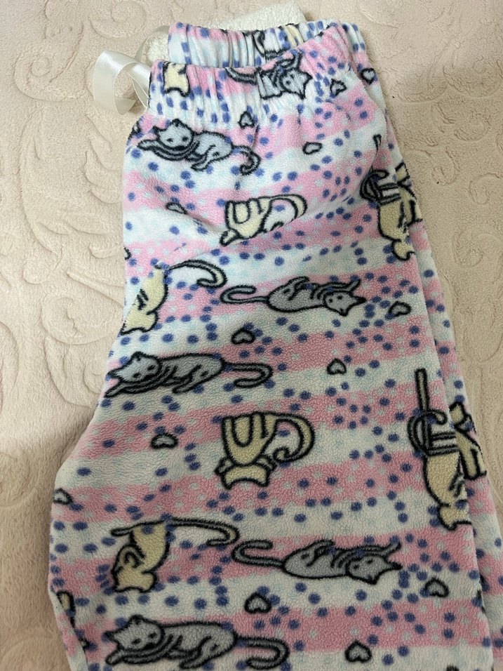 Pembe Desenli Rahat pijama altı - Görsel 3