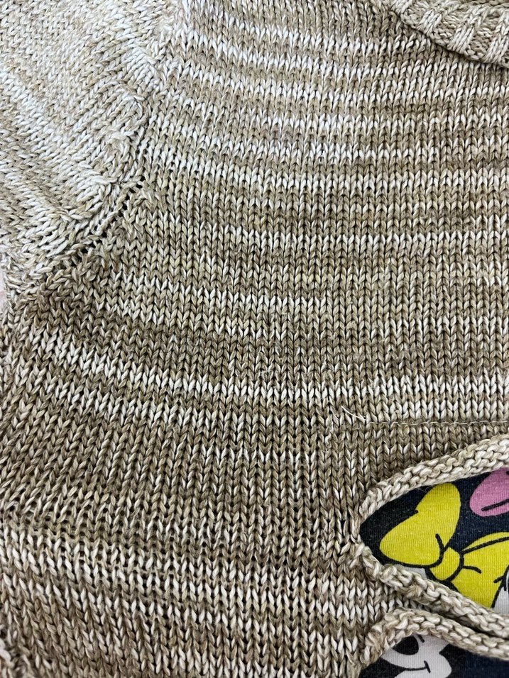 Nakışlı Gri Kadın Kısa Triko Kazak - Görsel 3