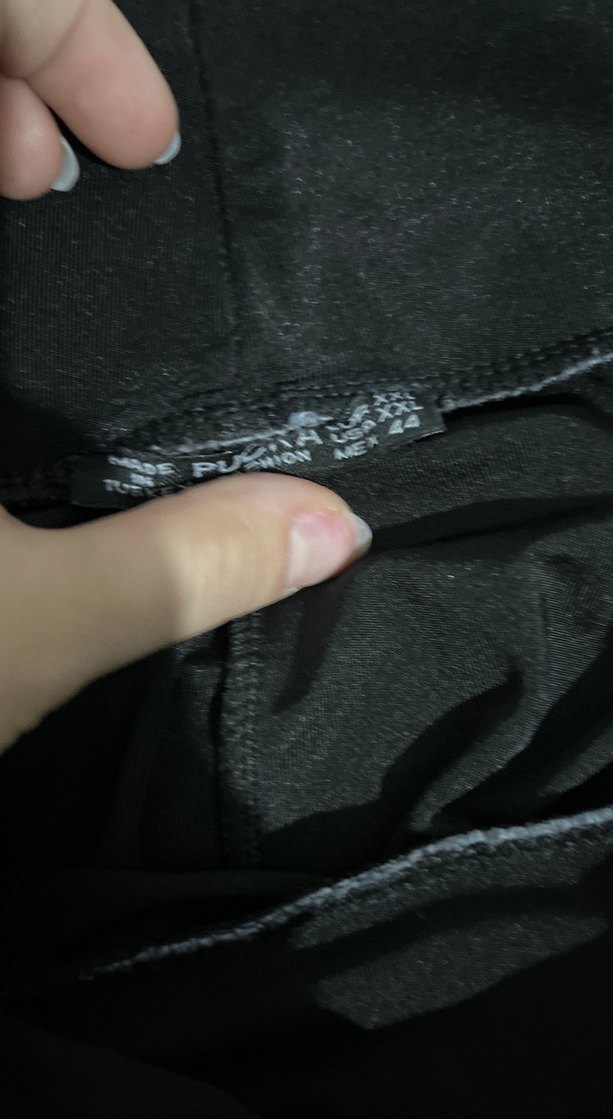 Siyah Yırtmaçlı Kadın Tayt - Görsel 2