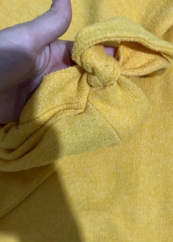 Sarı Boğazlı Örgü Kadın Kazak - Görsel 2