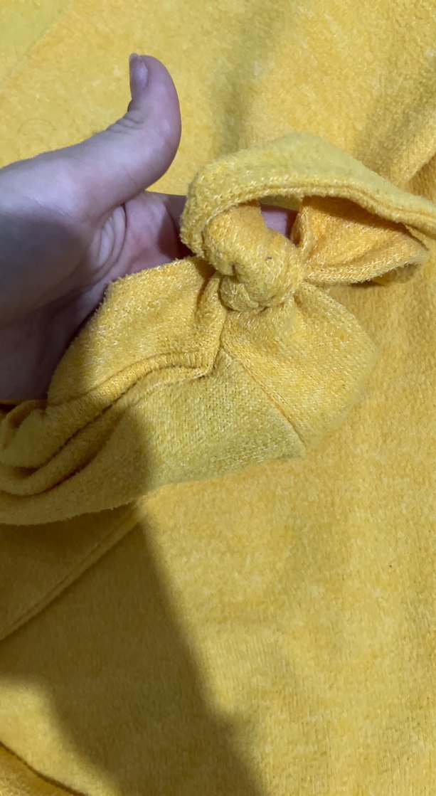 Sarı Boğazlı Örgü Kadın Kazak - Görsel 2