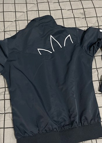 Erkek Siyah Fermuarlı Spor Yağmurluk - Görsel 2