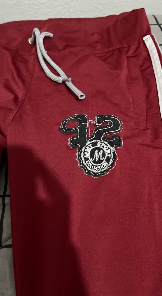 Kırmızı Fermuarlı kadın Eşofman Altı - Görsel 2