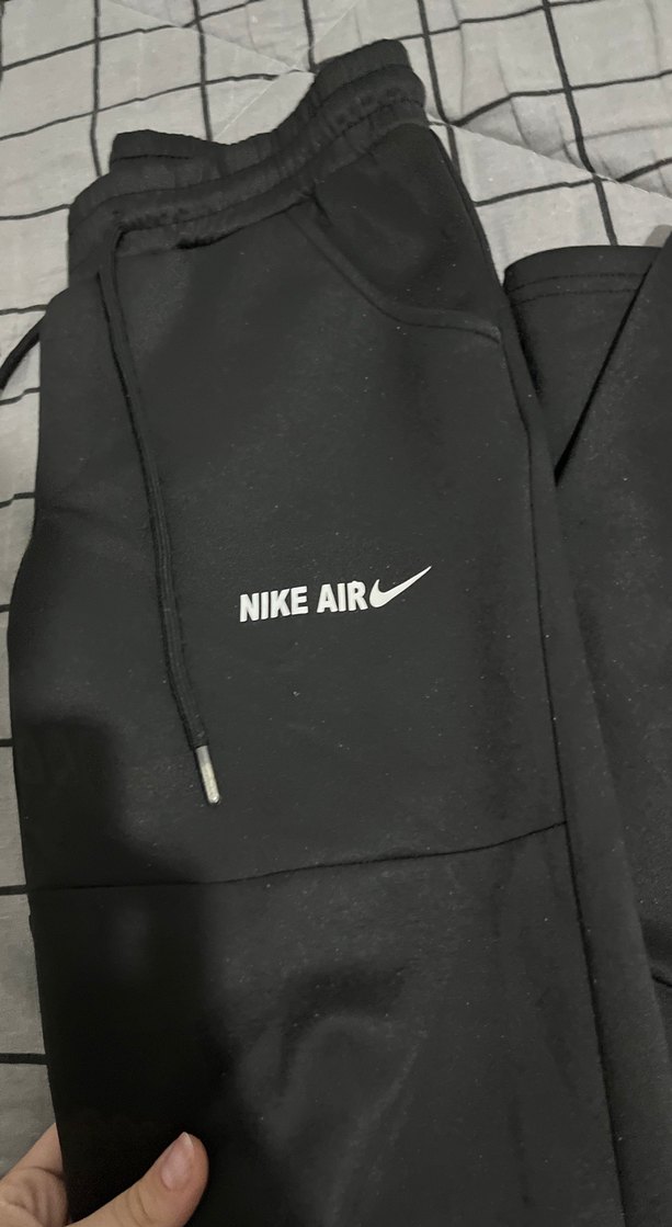 Erkek Siyah Kemerli Rahat Kesim Eşofman Altı - Görsel 4