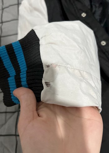 Düğmeli Siyah-Beyaz Spor Erkek Ceket - Görsel 3