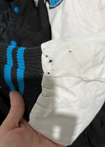 Düğmeli Siyah-Beyaz Spor Erkek Ceket - Görsel 4