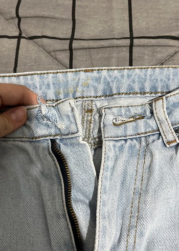 Gri Kadın Denim Midi Boy Jean - Görsel 2