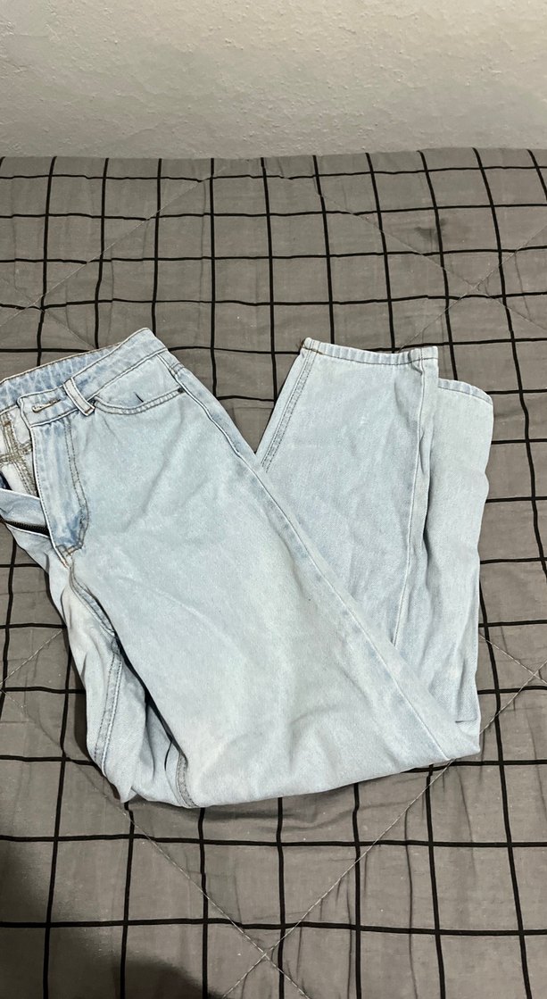 Gri Kadın Denim Midi Boy Jean - Görsel 3