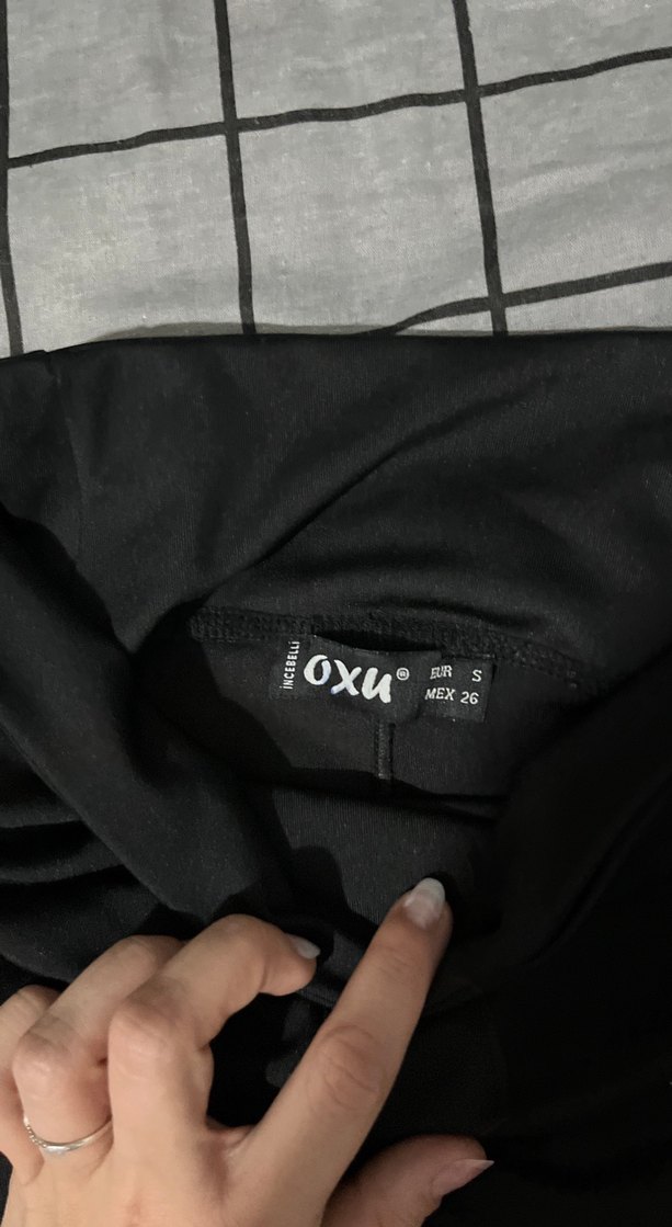 Siyah Kadın Spor Tayt, Yırtmaçlı Midi Boy - Görsel 3