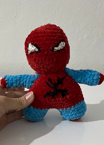 Renkli Örme Örümcek Adam Figürü - Görsel 2