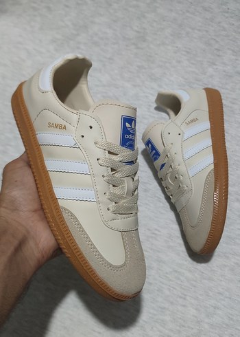 37 Beden Adidas Samba Beyaz Gri Spor Ayakkabı