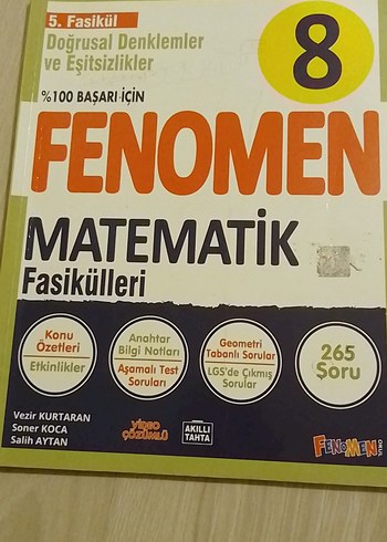 Fenomen 8. Sınıf Matematik Fasikülleri 5. Fasikül