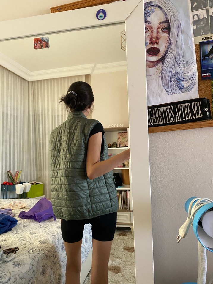 LCW Haki Kadın Şişme Yelek - Görsel 3