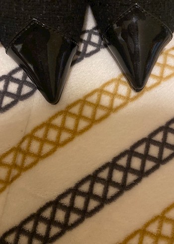 Siyah Stiletto Topuklu Kadın Akşam Ayakkabısı - Görsel 3