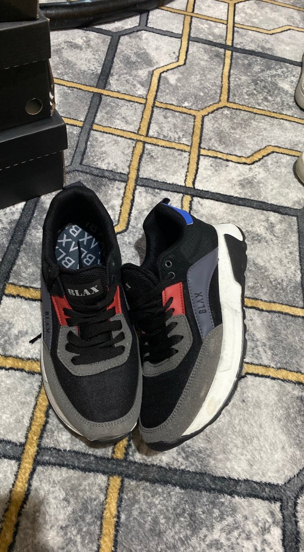 Siyah Gri Erkek Spor Ayakkabı BLAM - Görsel 3