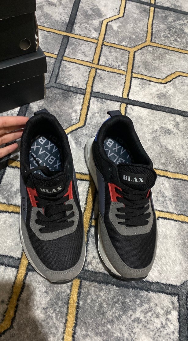 Siyah Gri Erkek Spor Ayakkabı BLAM - Görsel 2